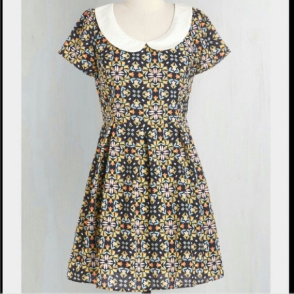 Modcloth Sunny Girl Kaleidoscope Dress